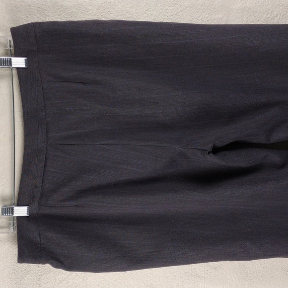 Jones New York Suit Separates Black Pinstripe Flat Front High Rise Trouser Pant - Picture 11 of 13